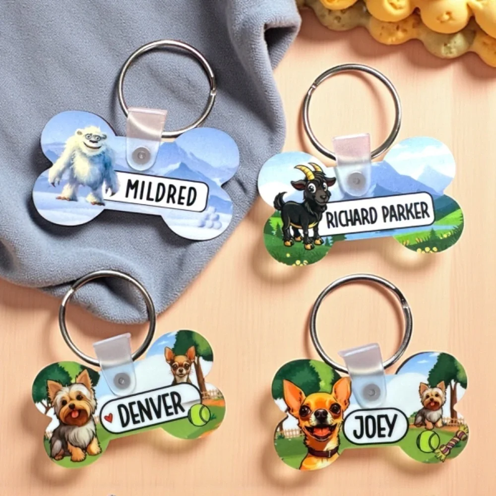Personalized Cartoon/Photo Pet Tags | Custom Artist-Created Pet ID Tag, Handmade